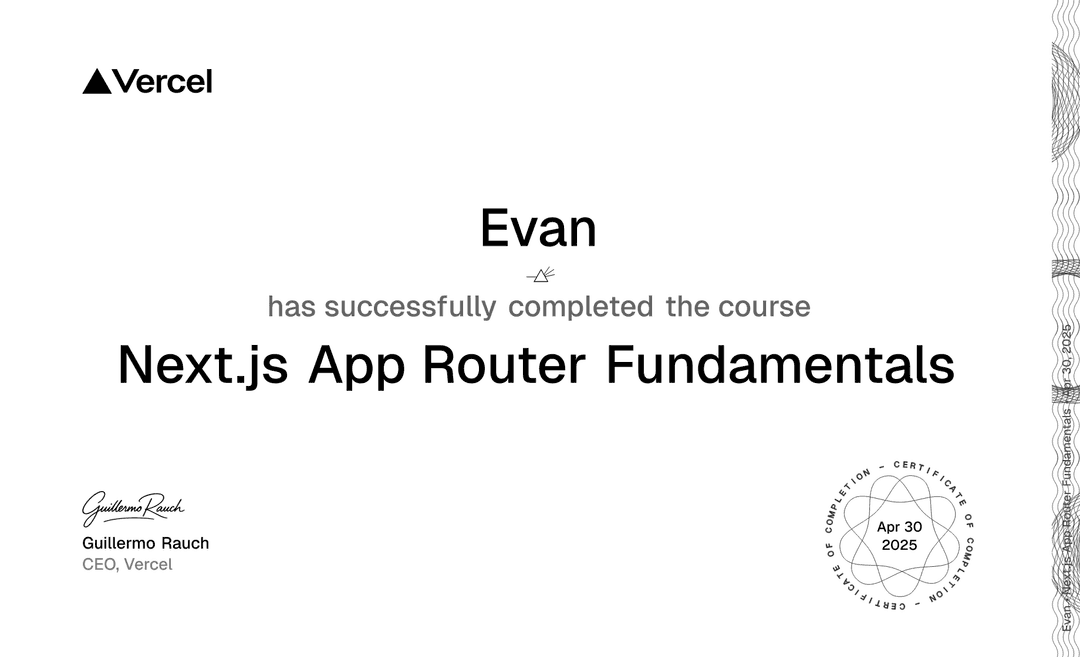 Next.js App Router Fundamentals